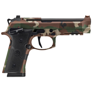 Beretta 92XI, 9mm, 4.7 Barrel, 2- 18rd Magazines, Optics Ready, BDU Camo, Pistol