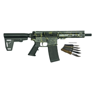 GLFA GL15 LBLK-PISTOL BUNDLE 7.5 BRACE  LICHEN-BLK - Great Lakes Firearms