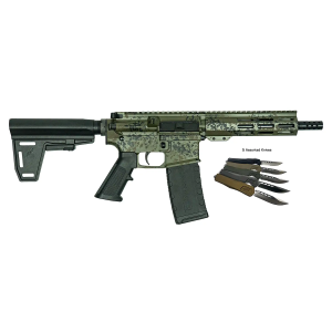 GLFA GL15 LGRN-PISTOL BUNDLE 7.5 BRACE  LICHEN-GRN - Great Lakes Firearms