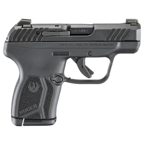 Ruger 13765 LCP Max Compact Frame 380 ACP 10+1 2.80 Black Oxide Alloy Steel Barrel, Black Nitride Alloy Steel Serrated Slide, Black Polymer Frame, Textured Grip, No Manual Safety