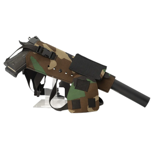 Cole-tac VWX112 Varmint Wrangler XL Pistol Holder Chest M81 Woodland Left Hand