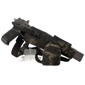 Cole-tac VWX109 Varmint Wrangler XL Pistol Holder Chest MultiCam Black Right Hand