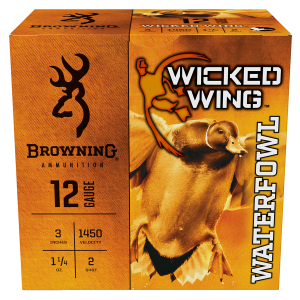 Browning Browning Ammo B193421232 Wicked Wing  12Gauge 3 1 1/4oz 2Shot 25 Per Box/10 Case - $12.23 at BattleHawk Armory