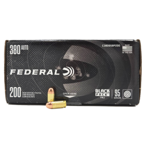 Federal Black FMJ Ammo