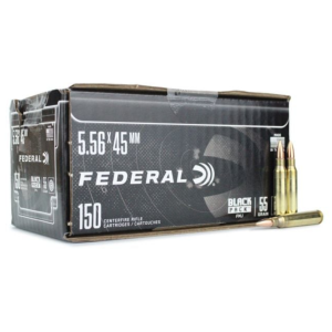 5.56 NATO Ammo - Federal Black Ammo FMJ Federal Black FMJ Ammo