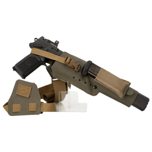 Cole-tac VWX106 Varmint Wrangler XL Pistol Holder Chest Ranger Green Left Hand