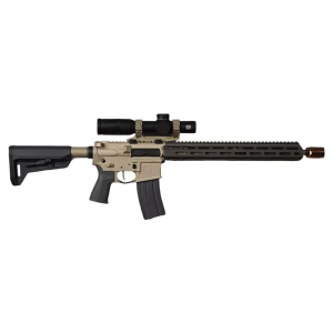 Q LLC  Sugar Weasel *CA Compliant 5.56 NATO 10+1 16Black Cerakote Aluminum Receiver w/Picatinny Rail, M-LOK Handguard, CMOE SL-K Black Polymer Stock, Black Polymer Grip - Q