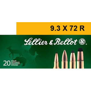 Sellier & Bellot SB9372RA Rifle 9.3mmx72R 193 gr Soft Point (SP) 20 Bx/ 20 Cs
