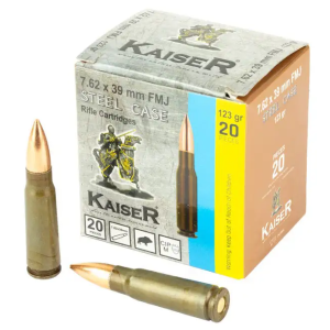 CENT AMMO 7.62X39 123GR FMJ LEAD CORE 1000RD