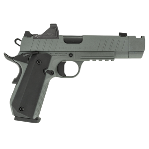 Tisas 1911 Nightstalker SF-C 9mm 10+1rd 4.25 Compensated Barrel Gray Pistol w/ RFX11 Green Dot