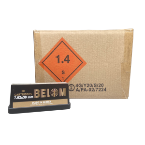 BELOM BRASS CASE FMJ Ammo