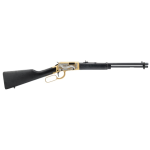 Rossi Rio Bravo Limited 1 of 500 Reagen .22 LR 15+1 18 Black & Gold Engraved Lever Action Rifle - Rossi