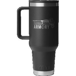 Yeti BattleHawk Armory Custom Rambler 40 oz Travel Mug Black