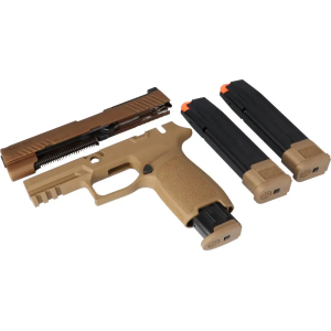 CAL-X KIT, P320-M17, 9MM, FULL, COYOTE, (1) 17 RD, (2) 21 RD MAGAZINES