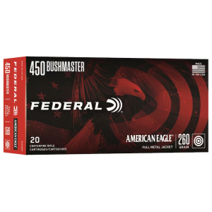 FEDERAL 450 BUSHMASTER 260GR AMERICAN EAGLE FMJ 20RD/BX 10BX/CS