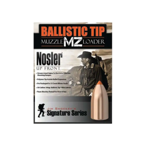 Nosler 50300 Ballistic Tip Muzzleloader 50 Cal Spitzer Point 300 GR 15 Per Box