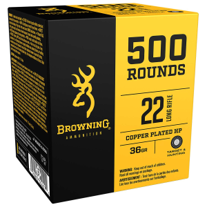 22LR Ammo - Bulk Browning Ammo BPR Plated HP Bulk Browning BPR Plated HP Ammo