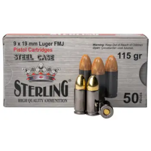 9mm Ammo - GO Sterling Steel FMJ GO Sterling Steel FMJ Ammo