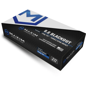 Maxim Defense MAXIM 8.6 BLK 235GR TUI SBA 20/200 - $49.67 at BattleHawk Armory