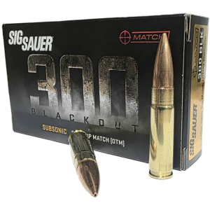 Sig Sauer Match Subsonic OTM Ammo