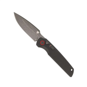 Cobratec Knives COBRATEC JACKAL PUSH BUTTON AUTO 3.5 STONEWASH BLACK D2 - $29.06 at BattleHawk Armory
