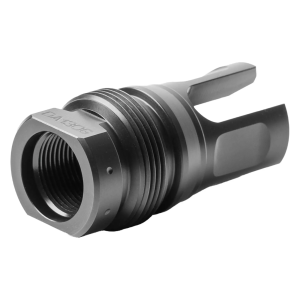 Dead Air Dead Air Gov 3-Prong Flash Hider 9mm 5/8x24 Threads Stainless Steel, Nitride, Black - $74.88 at BattleHawk Armory