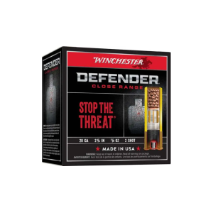 WINCHESTER DEFENDER 20 GAUGE 2.75 7/8OZ #2 SHOTGUN AMMUNITION 25rd BOX