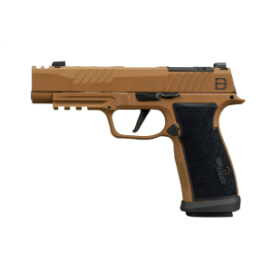 P365, 9MM, 3.7IN, DH3, COYOTE, STRIKER, X-RAY 3 OPTIC READY, AXG MODULAR GRIP, (3) 10RD STEEL MAG, COMP, MAGWELL