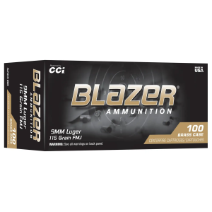 CCI Luger Blazer Brass FMJ Ammo