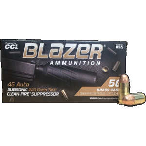 CCI Blazer Clean-Fire Suppressor Subsonic TMJ Ammo