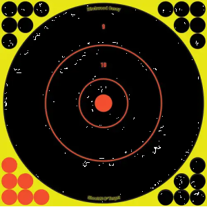 SHOOTNC 12IN BULLSEYE TARGET BULK 10PK PACKAGED