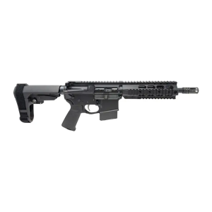 Dpms Panther Arms DP51655225433 Kitty Kat S9 338 ARC 8 Black Nitride Heavy Threaded Barrel, Black Hardcoat Anodize Aluminum Receiver w/Picatinny Rail, DPMS Quad Rail Handguard, Black Polymer SB Tacti