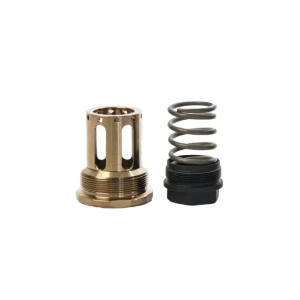JK Armament HUB Piston Mount 9mm 1/2x28 Raw Aluminum/Stainless Steel