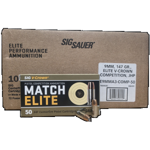 Bulk Sig Sauer Match Elite Competition Subsonic Case JHP Ammo