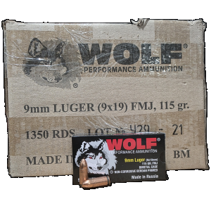 Bulk Wolf Bi-Metal Non-Corrosive Case FMJ Ammo