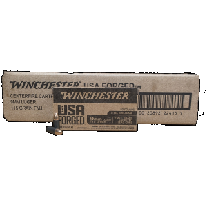9mm Ammo - Bulk Winchester USA Forged Case FMJ Bulk Winchester USA Forged Case FMJ Ammo