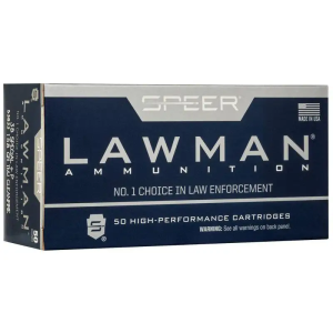 SPEER 38 SPL+P 158 TMJ CLEANFIRE LAWMAN AMMO 50RD