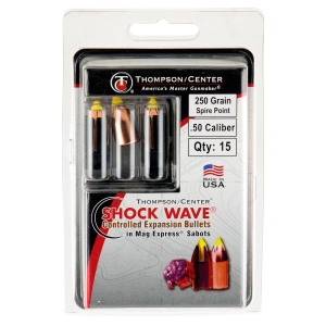 T/C Accessories 17008242 Shock Wave Controlled Expansion 50 Cal Spire Point 250 GR 15 Box