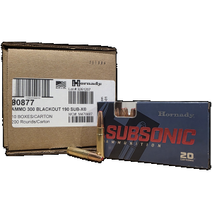 Hornady Subsonic Sub-X Case Ammo