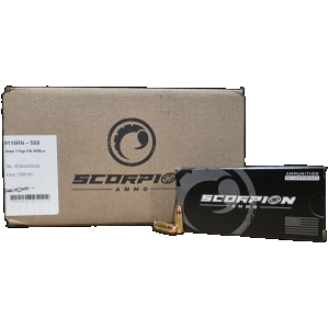 9mm Ammo - Bulk Scorpion Ammo Competition USPSA Match Certified Case RN Bulk Scorpion Competition USPSA Match Certified Case RN Ammo