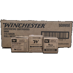 Bulk Winchester Service Grade Target & Practice Case FMJ Ammo