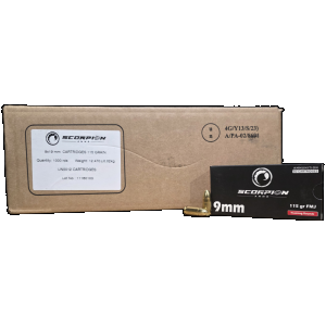 Bulk Scorpion Training Case FMJ Ammo