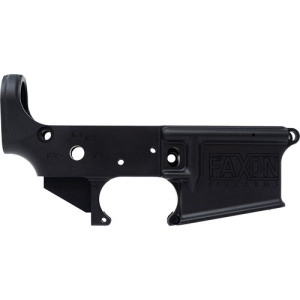 Faxon Firearms Faxon Forged Black AR-15 Stripped Lower Receiver - $92.15 at BattleHawk Armory