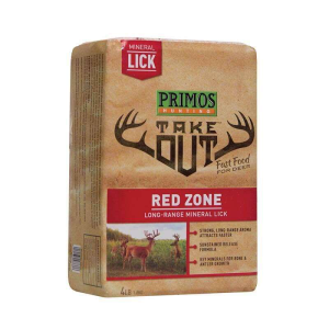 Primos Take Out Red Zone Salt Block Attractant 4.1 oz Wildlife Salt Block