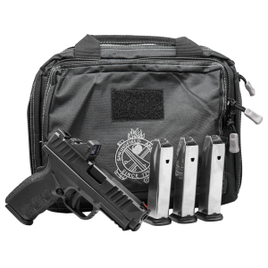 Springfield Armory XD Mod 4, 9mm, 4 Barrel, 4-16rd Magazines, w/ Viridian RFX11 Green Dot, Black, Pistol