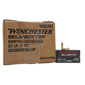 Winchester Ammo Defender Silvertip 22LR 37 Gr SHHP 2000 rd CASE