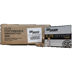 Sig Sauer Elite Defense V-Crown Case JHP Ammo