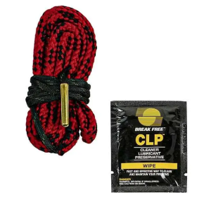 KleenBore RC-338 Rifle Pull Through Cleaner w/ BreakFree CLP Wipe .338 Cal