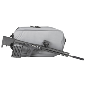 Smith & Wesson M&P FPC 22 LR 4x20rd 16.25 Barrel Folding Rifle Bundle CTS-103 Red/Green Dot Bag Black and 22 Suppressor