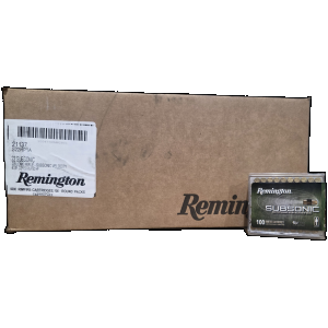Bulk Remington Silencer Subsonic Plated Case HP Ammo